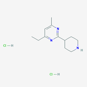 4-Ethyl-6-methyl-2-piperidin-4-ylpyrimidine;dihydrochloride