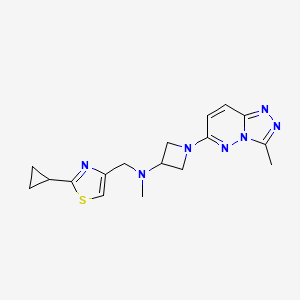 N-[(2-cyclopropyl-1,3-thiazol-4-yl)methyl]-N-methyl-1-{3-methyl-[1,2,4]triazolo[4,3-b]pyridazin-6-yl}azetidin-3-amine