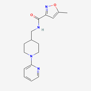 B2551051 5-methyl-N-((1-(pyridin-2-yl)piperidin-4-yl)methyl)isoxazole-3-carboxamide CAS No. 1234888-91-5