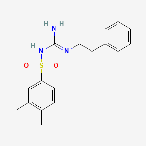 B2551052 3,4-dimethyl-N-(N-phenethylcarbamimidoyl)benzenesulfonamide CAS No. 869075-20-7