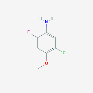molecular formula C7H7ClFNO B2551066 5-Chloro-2-fluoro-4-methoxyaniline CAS No. 1781589-73-8