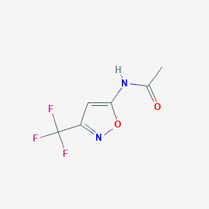 molecular formula C6H5F3N2O2 B2551080 N-[3-(trifluoromethyl)-1,2-oxazol-5-yl]acetamide CAS No. 110235-22-8