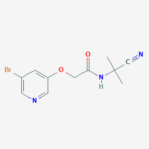 2-[(5-bromopyridin-3-yl)oxy]-N-(1-cyano-1-methylethyl)acetamide