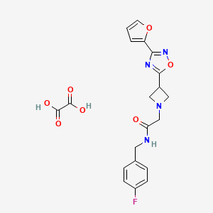 N-(4-fluorobenzyl)-2-(3-(3-(furan-2-yl)-1,2,4-oxadiazol-5-yl)azetidin-1-yl)acetamide oxalate