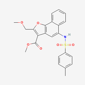 molecular formula C23H21NO6S B2551117 Methyl 2-(methoxymethyl)-5-(4-methylbenzenesulfonamido)naphtho[1,2-B]furan-3-carboxylate CAS No. 421580-21-4