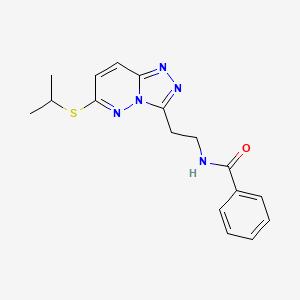 B2551133 N-(2-(6-(isopropylthio)-[1,2,4]triazolo[4,3-b]pyridazin-3-yl)ethyl)benzamide CAS No. 872988-22-2