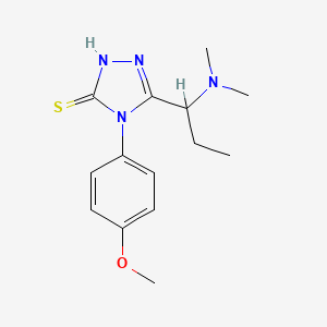5-[1-(dimethylamino)propyl]-4-(4-methoxyphenyl)-4H-1,2,4-triazole-3-thiol