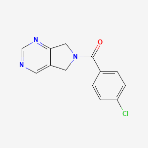 (4-chlorophenyl)(5H-pyrrolo[3,4-d]pyrimidin-6(7H)-yl)methanone