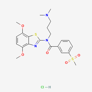 N-(4,7-dimethoxybenzo[d]thiazol-2-yl)-N-(3-(dimethylamino)propyl)-3-(methylsulfonyl)benzamide hydrochloride