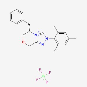 (S)-5-Benzyl-2-mesityl-6,8-dihydro-5H-[1,2,4]triazolo[3,4-c][1,4]oxazin-2-ium tetrafluoroborate