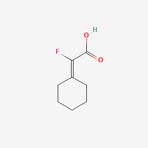 Acetic acid, 2-cyclohexylidene-2-fluoro-