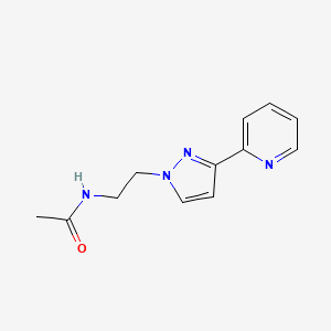 N-(2-(3-(pyridin-2-yl)-1H-pyrazol-1-yl)ethyl)acetamide