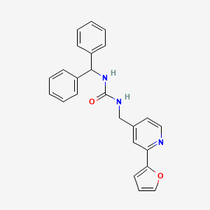 1-Benzhydryl-3-((2-(furan-2-yl)pyridin-4-yl)methyl)urea