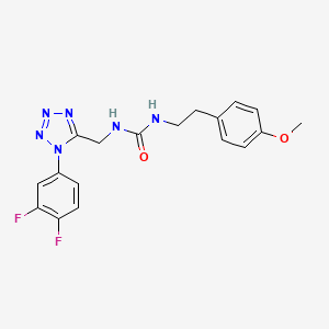 1-((1-(3,4-difluorophenyl)-1H-tetrazol-5-yl)methyl)-3-(4-methoxyphenethyl)urea