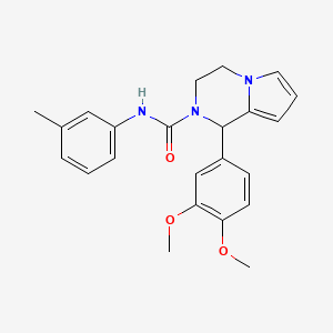 molecular formula C23H25N3O3 B2551225 1-(3,4-dimethoxyphenyl)-N-(3-methylphenyl)-1H,2H,3H,4H-pyrrolo[1,2-a]pyrazine-2-carboxamide CAS No. 899750-61-9