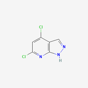molecular formula C6H3Cl2N3 B2551280 4,6-Dichloro-1H-pyrazolo[3,4-b]pyridine CAS No. 2105905-46-0