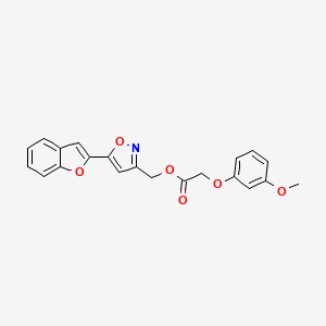 (5-(Benzofuran-2-yl)isoxazol-3-yl)methyl 2-(3-methoxyphenoxy)acetate