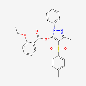 2-Ethoxybenzoic acid [5-methyl-4-(4-methylphenyl)sulfonyl-2-phenyl-3-pyrazolyl] ester