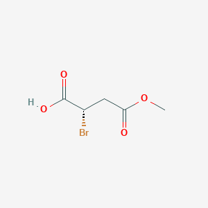 molecular formula C5H7BrO4 B2551302 (2S)-2-bromo-4-methoxy-4-oxobutanoicacid CAS No. 155148-23-5