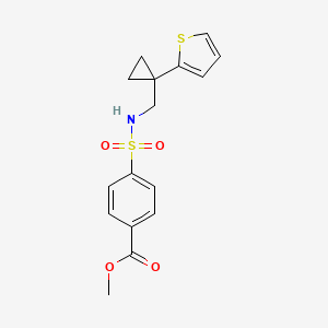 methyl 4-(N-((1-(thiophen-2-yl)cyclopropyl)methyl)sulfamoyl)benzoate