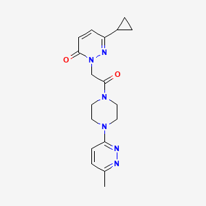6-cyclopropyl-2-(2-(4-(6-methylpyridazin-3-yl)piperazin-1-yl)-2-oxoethyl)pyridazin-3(2H)-one