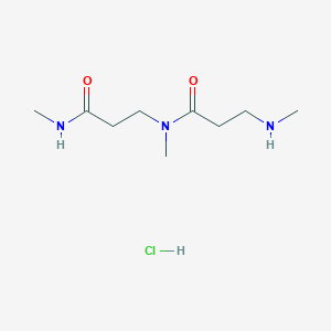 N-Methyl-3-(methylamino)-N-[3-(methylamino)-3-oxopropyl]propanamide;hydrochloride