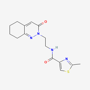 2-methyl-N-(2-(3-oxo-5,6,7,8-tetrahydrocinnolin-2(3H)-yl)ethyl)thiazole-4-carboxamide