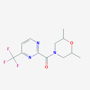 (2,6-Dimethylmorpholin-4-yl)-[4-(trifluoromethyl)pyrimidin-2-yl]methanone