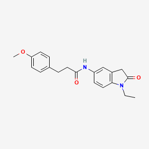 N-(1-ethyl-2-oxoindolin-5-yl)-3-(4-methoxyphenyl)propanamide