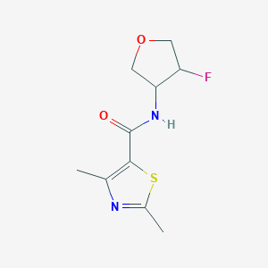 molecular formula C10H13FN2O2S B2551338 N-(4-fluorooxolan-3-yl)-2,4-dimethyl-1,3-thiazole-5-carboxamide CAS No. 2199751-91-0