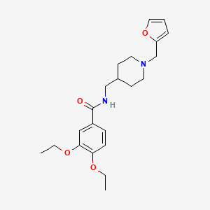 3,4-diethoxy-N-((1-(furan-2-ylmethyl)piperidin-4-yl)methyl)benzamide
