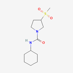 N-cyclohexyl-3-(methylsulfonyl)pyrrolidine-1-carboxamide