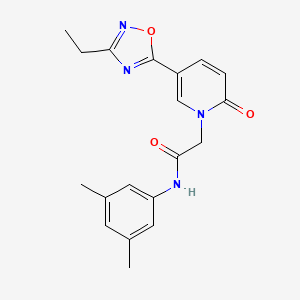 molecular formula C19H20N4O3 B2551367 N-(3,5-dimethylphenyl)-2-(5-(3-ethyl-1,2,4-oxadiazol-5-yl)-2-oxopyridin-1(2H)-yl)acetamide CAS No. 1251589-05-5