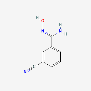 molecular formula C8H7N3O B2551378 3-Cyano-N-hydroxybenzamidine CAS No. 453565-58-7