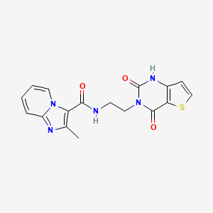 N-(2-(2,4-dioxo-1,2-dihydrothieno[3,2-d]pyrimidin-3(4H)-yl)ethyl)-2-methylimidazo[1,2-a]pyridine-3-carboxamide
