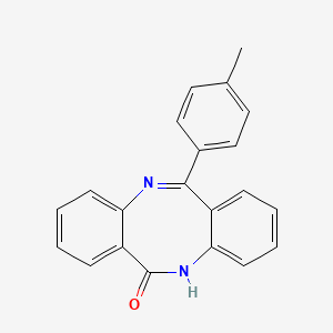 11-(4-Methylphenyl)-2,10-diazatricyclo[10.4.0.0^{4,9}]hexadeca-1(12),4(9),5,7,10,13,15-heptaen-3-one