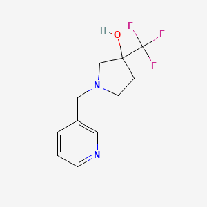 1-[(Pyridin-3-yl)methyl]-3-(trifluoromethyl)pyrrolidin-3-ol