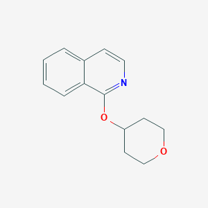 molecular formula C14H15NO2 B2551440 1-(Oxan-4-yloxy)isoquinoline CAS No. 2175979-47-0