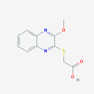 molecular formula C11H10N2O3S B2551465 [(3-Methoxyquinoxalin-2-yl)sulfanyl]acetic acid CAS No. 439106-62-4