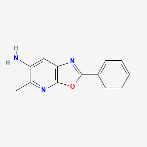 molecular formula C13H11N3O B2551466 5-Methyl-2-phenyl-[1,3]oxazolo[5,4-b]pyridin-6-amine CAS No. 2034156-85-7
