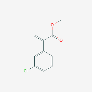 molecular formula C10H9ClO2 B2551494 methyl 2-(3-chlorophenyl)prop-2-enoate CAS No. 64123-83-7