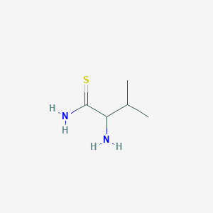 molecular formula C5H12N2S B025515 2-Amino-3-methylbutanethioamide CAS No. 111013-83-3