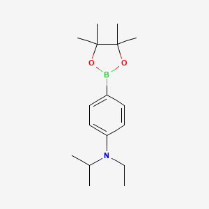 molecular formula C17H28BNO2 B2551578 N-Ethyl-N-isopropyl-4-(4,4,5,5-tetramethyl-1,3,2-dioxaborolan-2-yl)aniline CAS No. 2490665-89-7