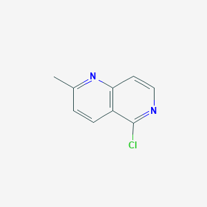molecular formula C9H7ClN2 B2551650 5-Chloro-2-methyl-1,6-naphthyridine CAS No. 1001754-84-2