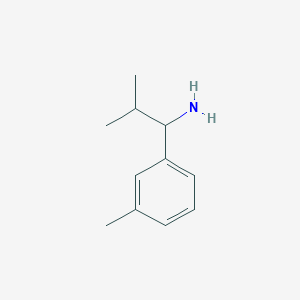molecular formula C11H17N B2551664 2-methyl-1-(3-methylphenyl)propan-1-amine CAS No. 854184-33-1