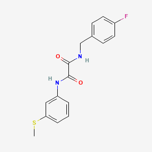 molecular formula C16H15FN2O2S B2551738 N1-(4-fluorobenzyl)-N2-(3-(methylthio)phenyl)oxalamide CAS No. 941889-45-8