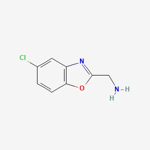 molecular formula C8H7ClN2O B2551822 5-Chlorobenzoxazole-2-methanamine CAS No. 936074-77-0