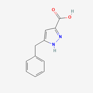 molecular formula C11H10N2O2 B2551862 5-benzyl-1H-pyrazole-3-carboxylic Acid CAS No. 595610-51-8