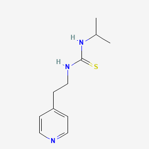 molecular formula C11H17N3S B2551890 N-isopropyl-N'-[2-(4-pyridyl)ethyl]thiourea CAS No. 218286-84-1