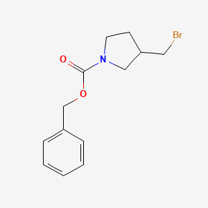 molecular formula C13H16BrNO2 B2551909 Benzyl 3-(bromomethyl)pyrrolidine-1-carboxylate CAS No. 1353952-24-5